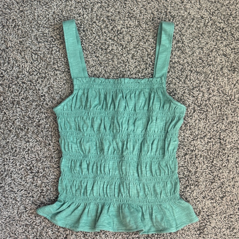 Universal Thread Teal Textured Tank Top Size Small